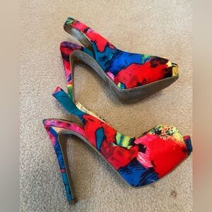 G by Guess Multicolor Wedge Slingbacks